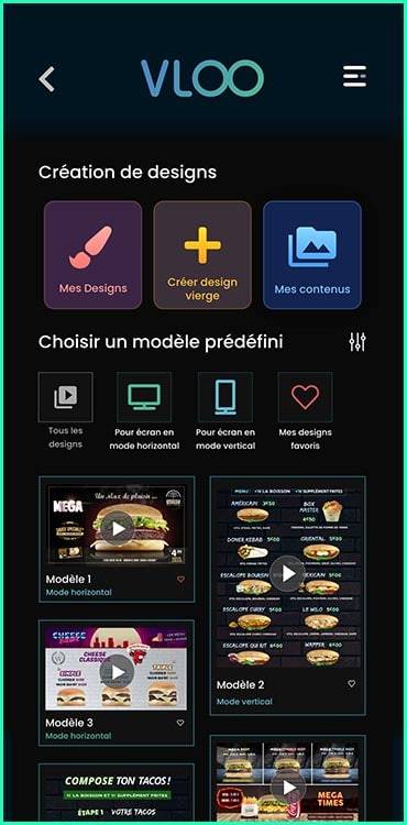 application-contenu-menu-digital